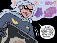 Felicia Hardy (Earth-616) and Bag of Infinite Capacity from from Patsy Walker, A.K.A. Hellcat! Vol 1 12