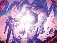 Attacking Thanos From Cosmic Ghost Rider #5