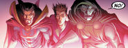 Owen Reece (Earth-616), Stephen Strange (Earth-616) and Victor von Doom (Earth-616) from New Avengers Vol 3 33 001