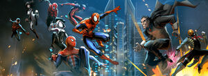 Spider-Men (Earth-41940) and Inheritors (Earth-001) from Spider-Man Unlimited (video game) 001