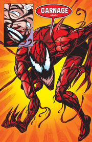 Cletus Kasady (Earth-616) and Carnage (Symbiote) (Earth-616) from Webspinners Tales of Spider-Man Vol 1 14 001