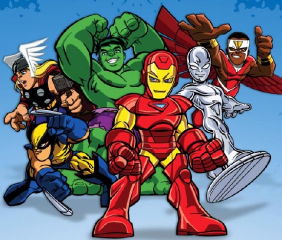 marvel super heroes squad characters