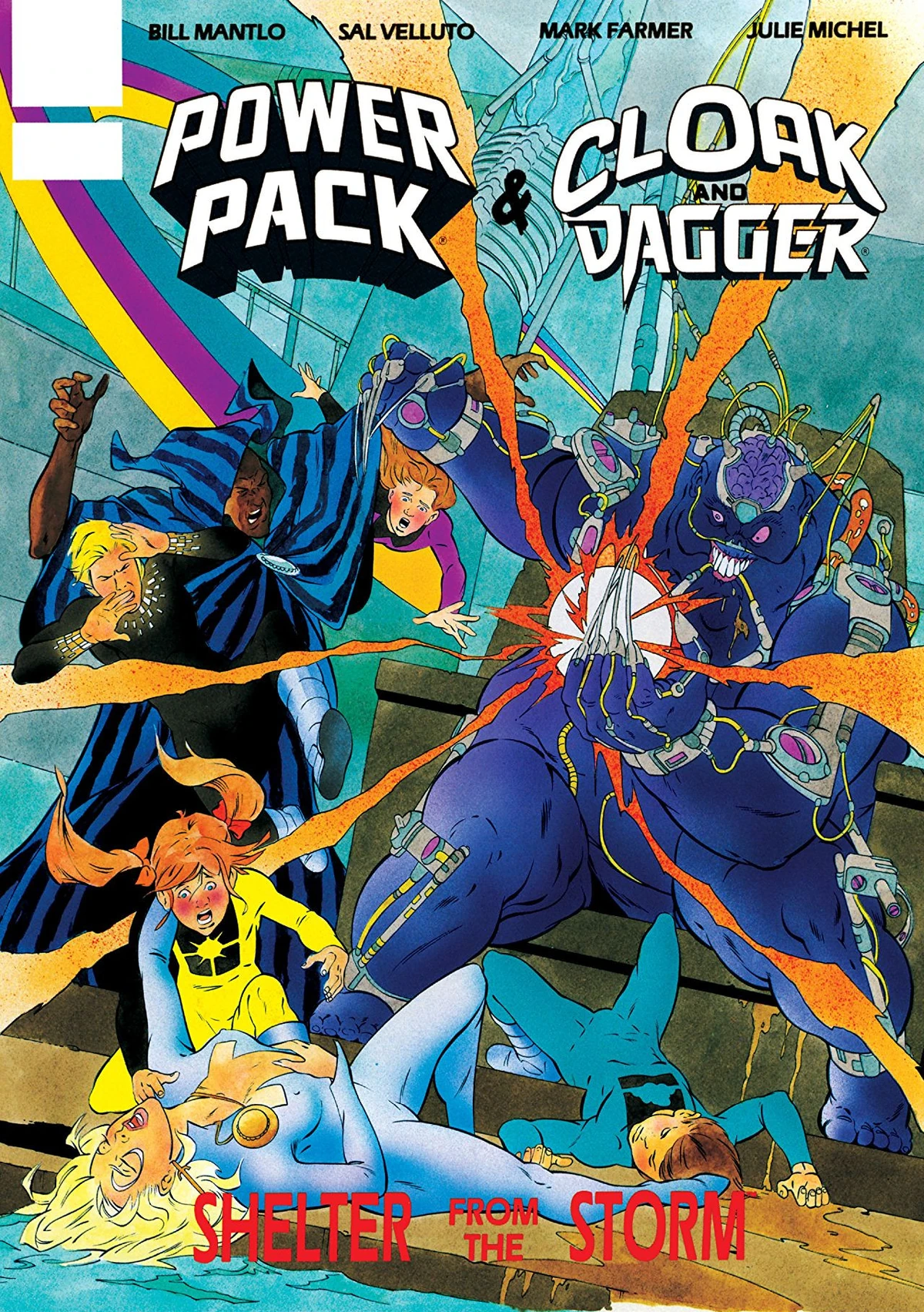 Marvel Graphic Novel Cloak and Dagger and Power Pack Shelter from the