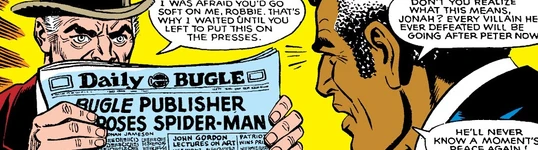 Daily Bugle Spider-Man rescued Gwen Stacy (Earth-7736)