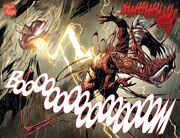 Ulysses Klaw (Earth-616), Cletus Kasady (Earth-616), and Carnage (Symbiote) (Earth-616) from Superior Carnage Vol 1 5 0001.jpg