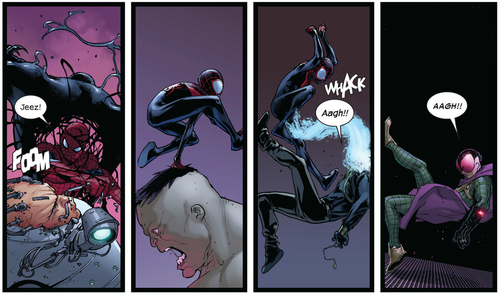 miles morales and kate bishop kiss