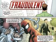 Peter caught as a fraud From Amazing Spider-Man (Vol. 5) #1