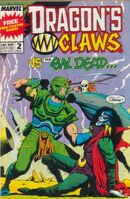 Dragon's Claws #2 "Dead Reckoning!" Release date: June 28, 1988 Cover date: August, 1988