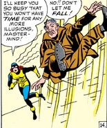 Jean Grey levitating Mastermind.