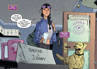 Katherine Bishop (Earth-616) and Lucky (Earth-616) from Hawkeye Kate Bishop Vol 1 1 001