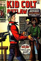 Kid Colt Outlaw #142 "With A Gun at His Back!" Cover date: January, 1970