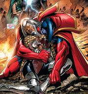 Lilandra Neramani (Earth-616) and Kallark (Earth-616) from War of Kings Vol 1 4 001