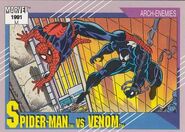 Peter Parker vs. Edward Brock (Earth-616) from Marvel Universe Cards Series II 0001