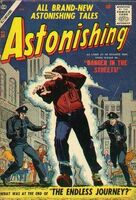 Astonishing #58 "Danger in the Streets" Release date: October 19, 1956 Cover date: February, 1957