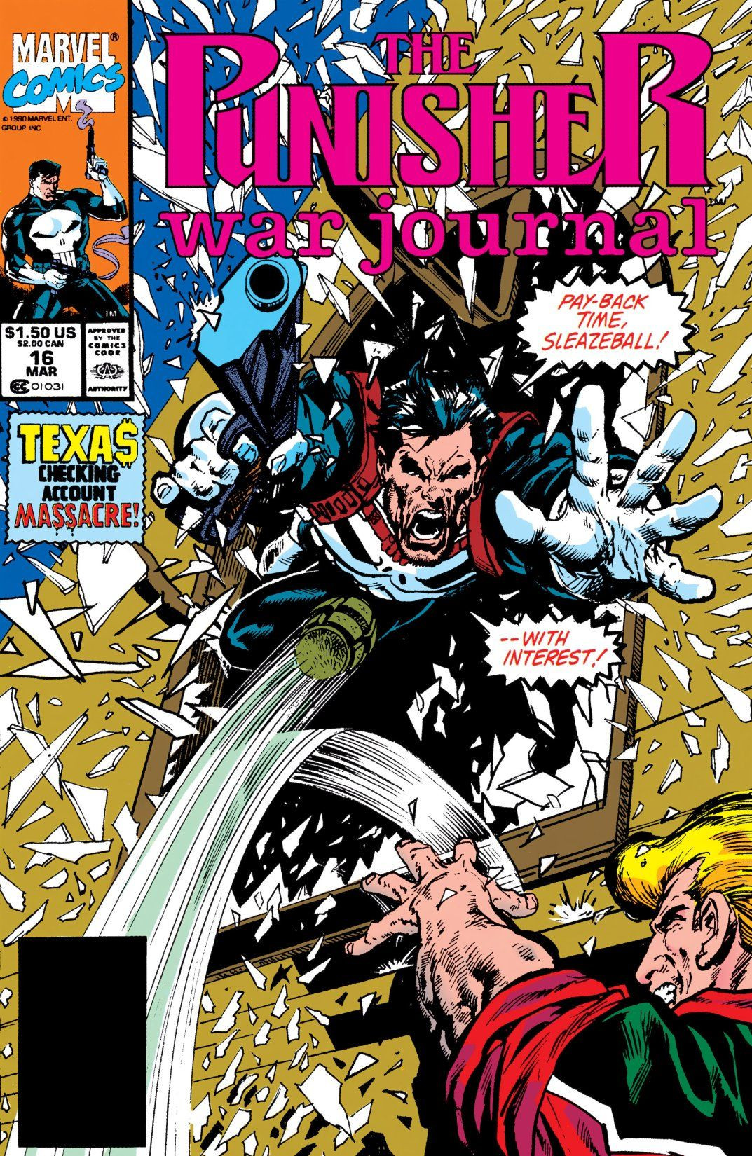 Mark Texeira - Punisher War Journal #50 Title Splash (1993), in