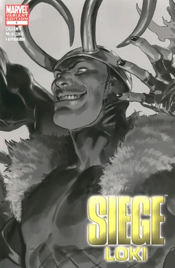 Siege Loki Vol 1 1 B&W Variant