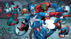 Captain Americorps Initiative Steve Rogers found dead, Frank Castle became Captain America (Earth-81223)