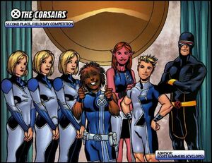 Corsairs Squad (Earth-616) from New X-Men Academy X Yearbook Vol 1 1 0001