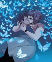Gertrude Yorkes (Earth-616) and Victor Mancha (Earth-616) from Runaways Vol 5 12 001