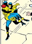 Jean in Cyclops' arms.