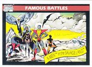 X-Men in the Savage Land (Earth-616) from Marvel Universe Cards Series I 0001