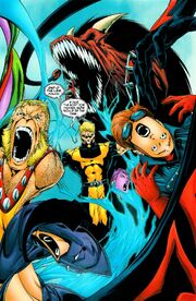 Kevin MacTaggert (Earth-58163), Kevin Sidney (Earth-1081), and Exiles (Multiverse) from Exiles Vol 1 82 001