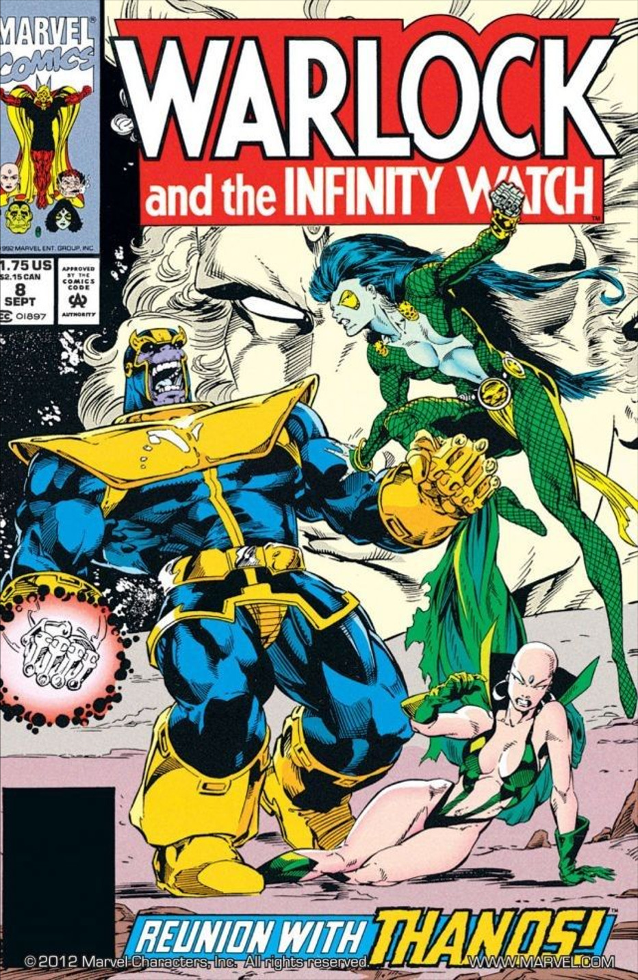 Warlock and the Infinity Watch 1 cover, in Fisch Benz's Cosmic Comic Art  Gallery Room