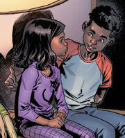 America Chavez (Earth-616) and Alberto Santana (Earth-616) from America Chavez Made in the USA Vol 1 1 001
