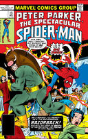 Peter Parker, The Spectacular Spider-Man #13 "...The Coming of Razorback!" Release date: September 27, 1977 Cover date: December, 1977