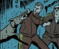 Lucky (Earth-616) and Tracksuit Mafia (Earth-616) from Hawkeye Vol 4 1 001