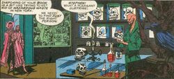 Henri-Désiré Landru (Earth-616), Stephen Strange (Earth-616), and Augustyne Phyffe (Earth-616) from Marvel Super-Heroes Vol 2 12 001.jpg