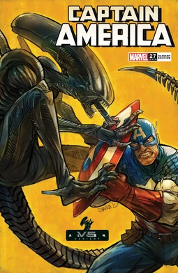 Captain America Vol 10 27 Marvel vs. Alien Variant