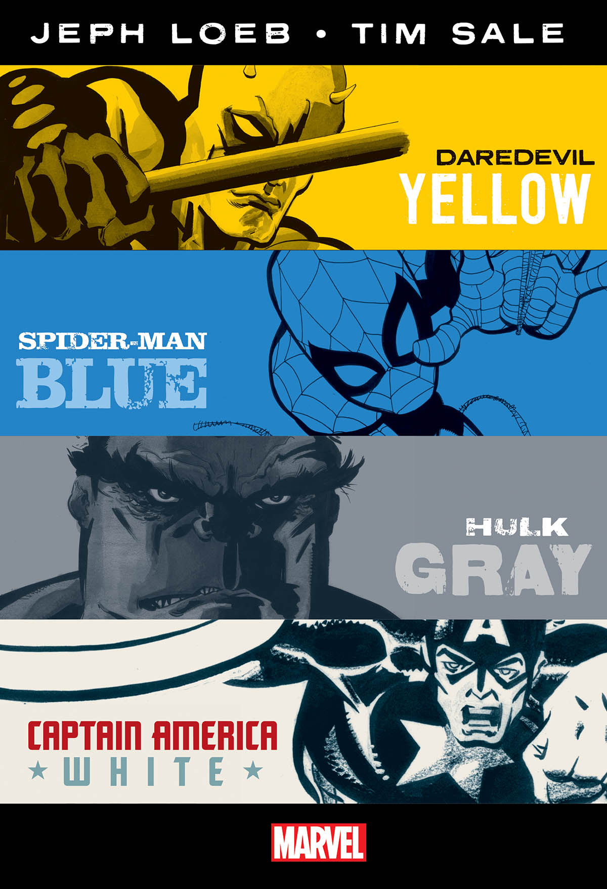 Jeph Loeb & Tim Sale: Yellow, Blue, Gray & White Omnibus Vol 1 1, Marvel  Database