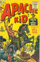 Not Available Apache Kid #14 "The Mystery Of Ghost Town!" Release date: March 7, 1955 Cover date: June, 1955