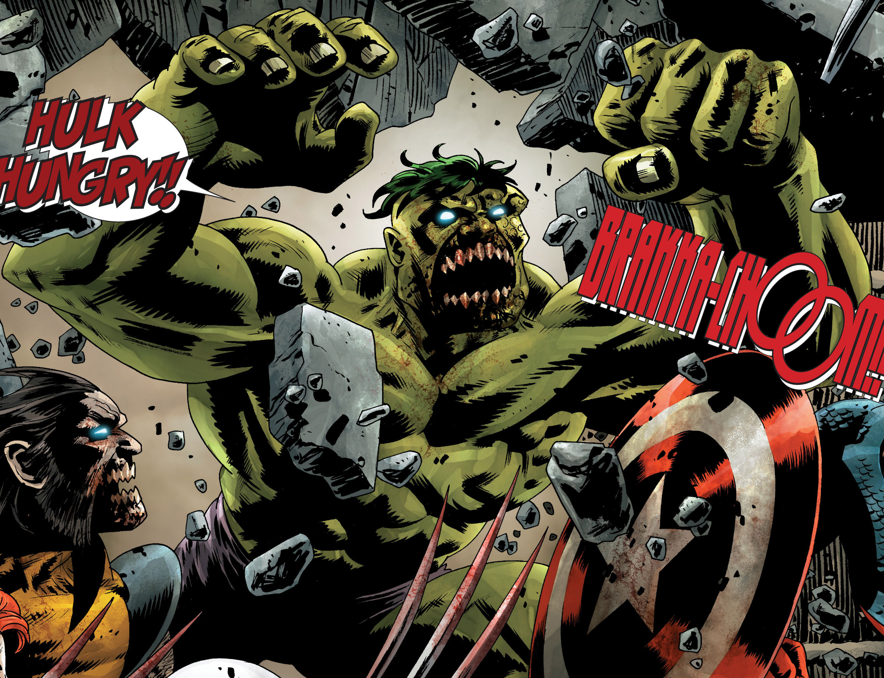 Iron Man, the Hulk and more Marvel heroes hunger for flesh in the