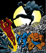 The Fantastic Four vs. The Black Panther in Fantastic Four #52