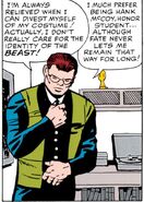 Expressing his dislike for the codename "Beast" From X-Men #5