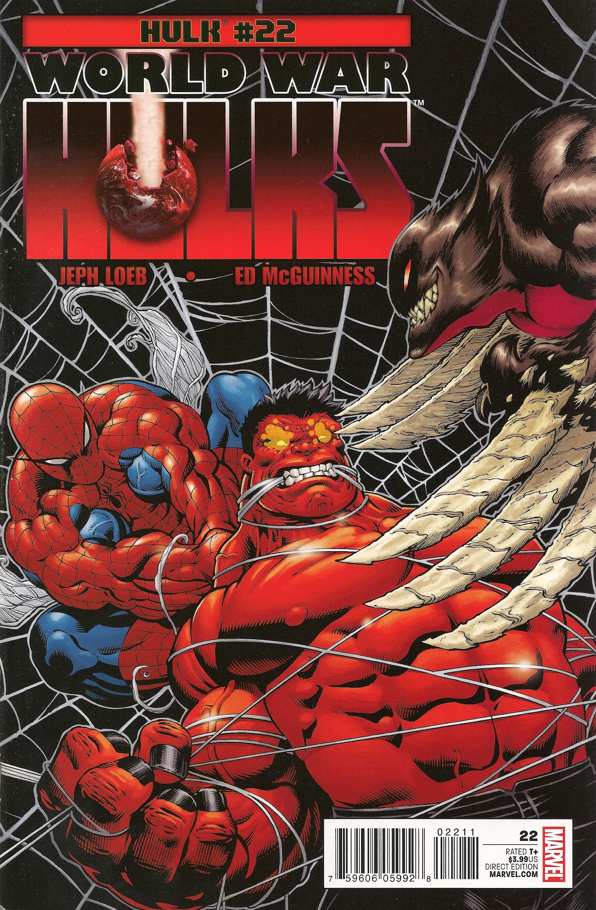 red hulk vs spiderman