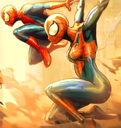 Peter Parker (Earth-TRN461) and May Parker (Earth-982) from Spider-Man Unlimited (video game) 001