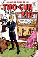 Two-Gun Kid #40 "Man Without Guns!" Release date: October 12, 1957 Cover date: February, 1958