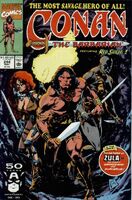 Conan the Barbarian #244 "Fiends of the Flaming Mountains" Release date: March 19, 1991 Cover date: May, 1991