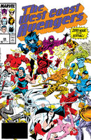 West Coast Avengers (Vol. 2) #28 "Double-Crossed!" Release date: September 1, 1987 Cover date: January, 1988