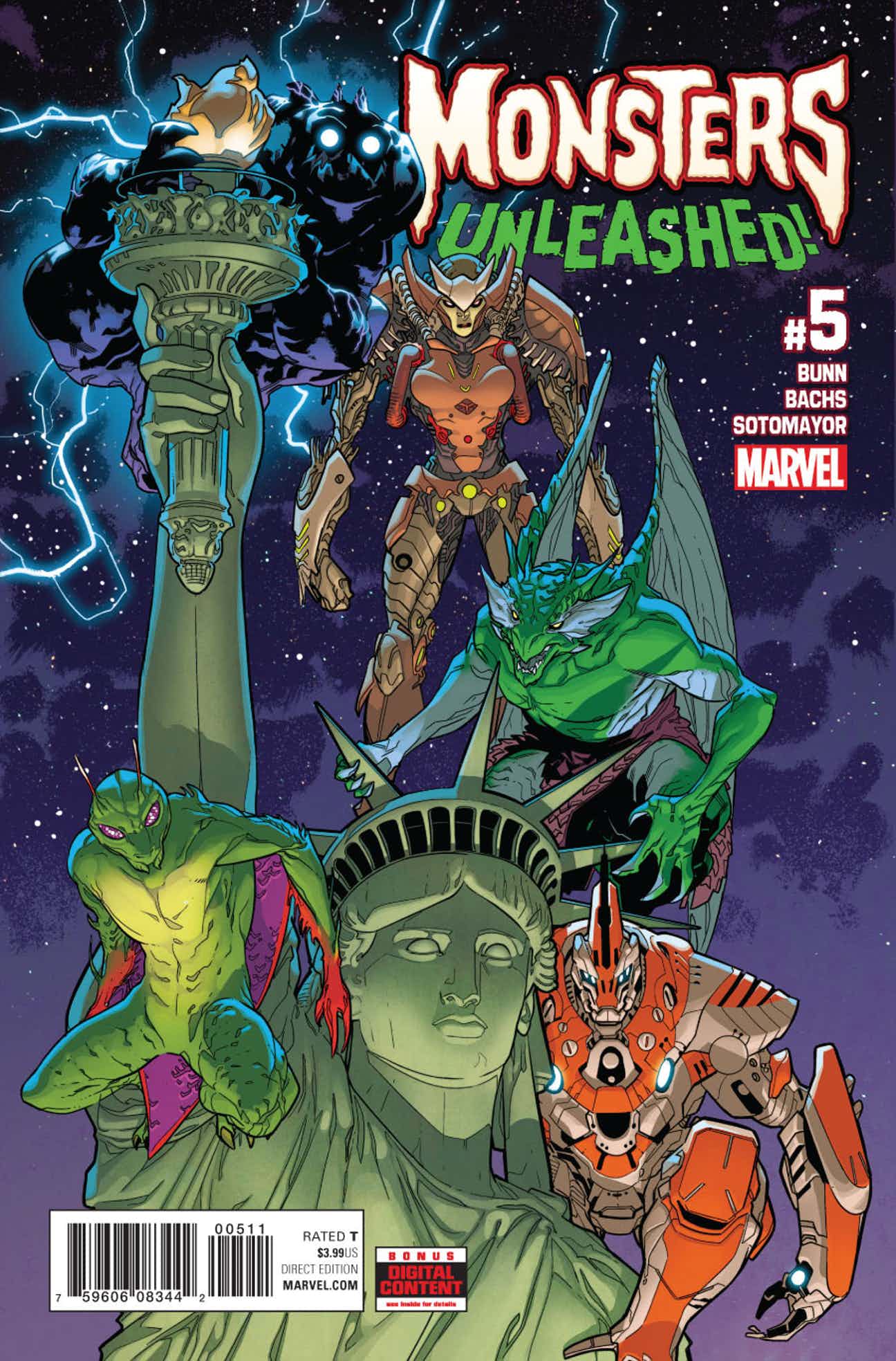 アメコミ・英語　MONSTERS UNLEASHED PRELUDE Amazon.com: Monsters Unleashed Prelude: 9781302900892: Lee