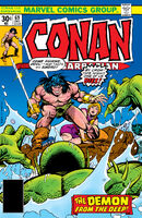 Conan the Barbarian #69 "The Demon out of the Deep!" Release date: September 21, 1976 Cover date: December, 1976