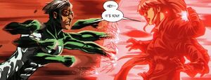 Thomas Shepherd (Earth-616) and Lisa Molinari (Earth-616) from Dark Reign Young Avengers Vol 1 2 001
