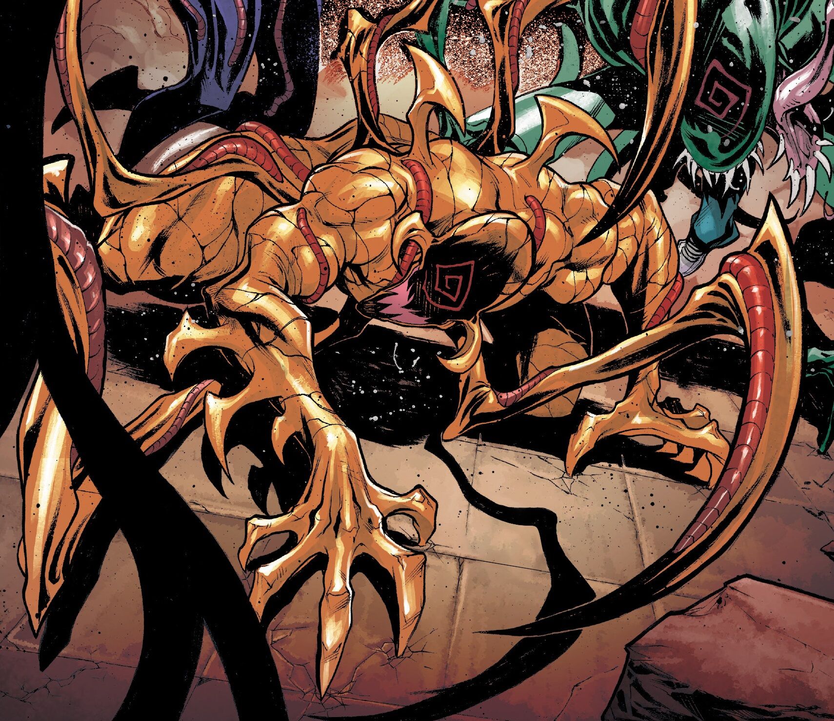 Yellow Symbiote Monster Head