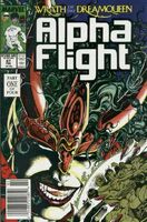 Alpha Flight #67 "Wrath of the Dreamqueen (Part 1): The Ties That Bind" Release date: October 11, 1988 Cover date: February, 1989