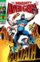 Avengers #63 "And In This Corner... Goliath!" Release date: February 11, 1969 Cover date: April, 1969