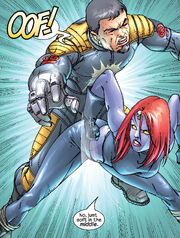 Forge (Earth-616) and Raven Darkhölme (Earth-616) from Mystique Vol 1 3 001