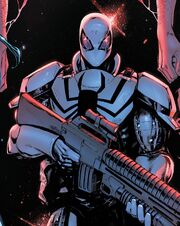 Eugene Thompson (Earth-616) and Anti-Venom II (Symbiote) (Earth-616) from Venom Vol 4 32 001